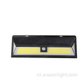 Wason groothandel op maat 950 lumen waterdichte draadloze cob bewegingssensor geactiveerd licht outdoor zonne -aangedreven ledwandlicht